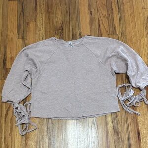 ALO Yoga Beige Long Sleeve Top